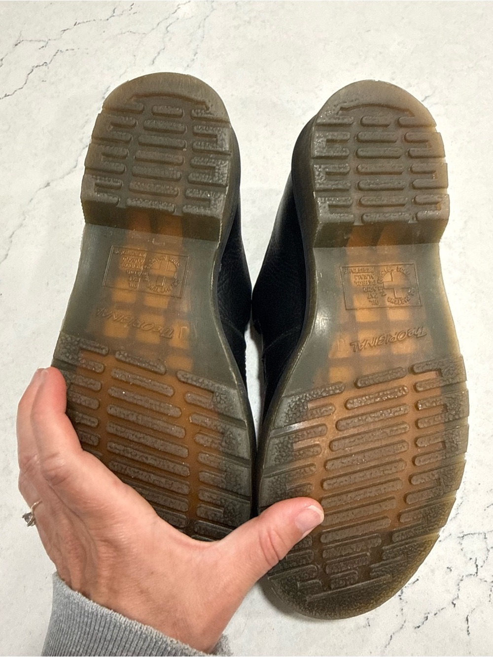 Dr. Martens Black Leather Double Strap Buckle Mary Jane Flats Round Toe 6 - Picture 7 of 9